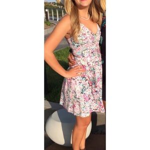 Guess Multi Color Rainbow A Line Dress wedding